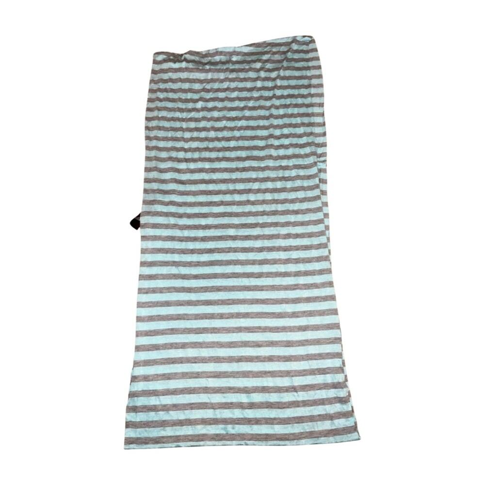 Rampage Grey And Blue Stripe Infinity Scarf Size OS
